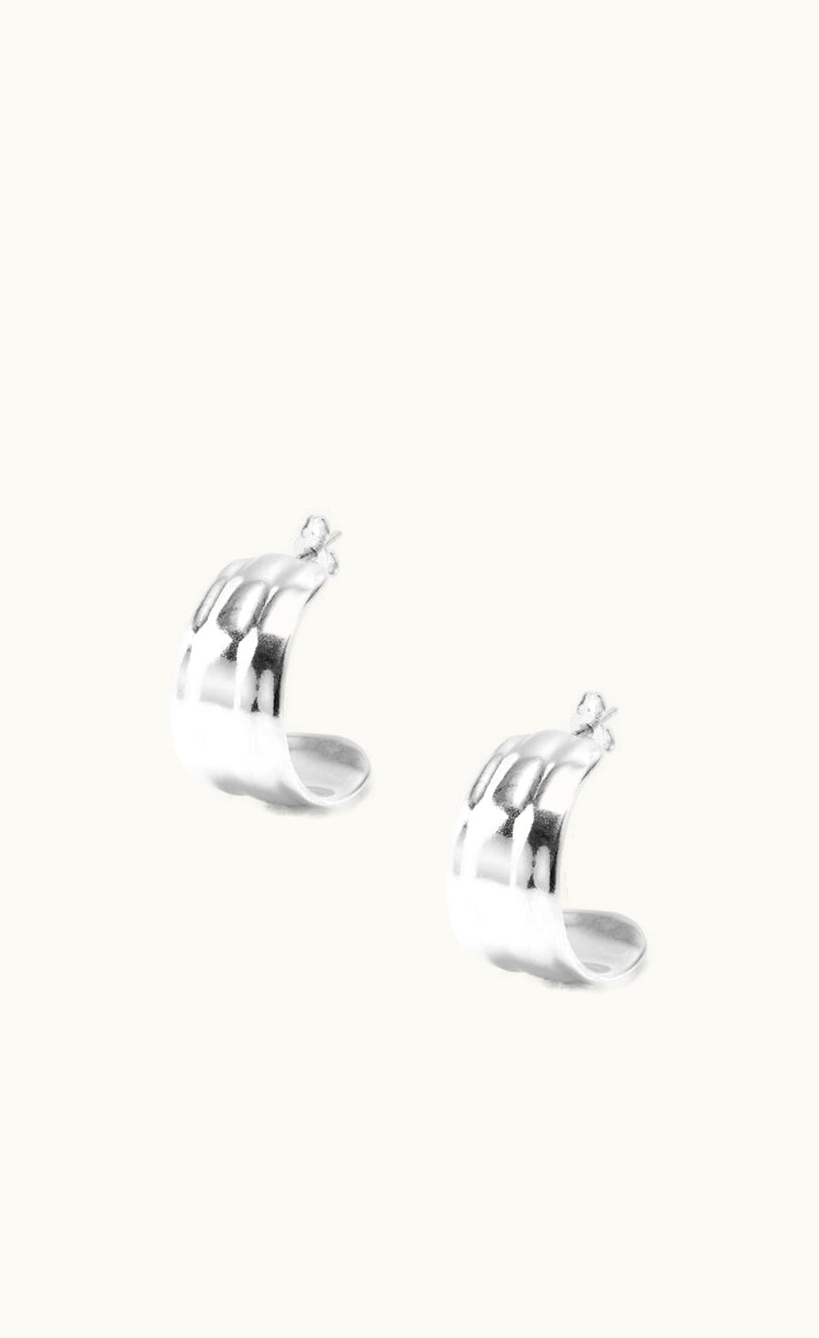Loewe Nappa Knot Earrings In Sterling Silver