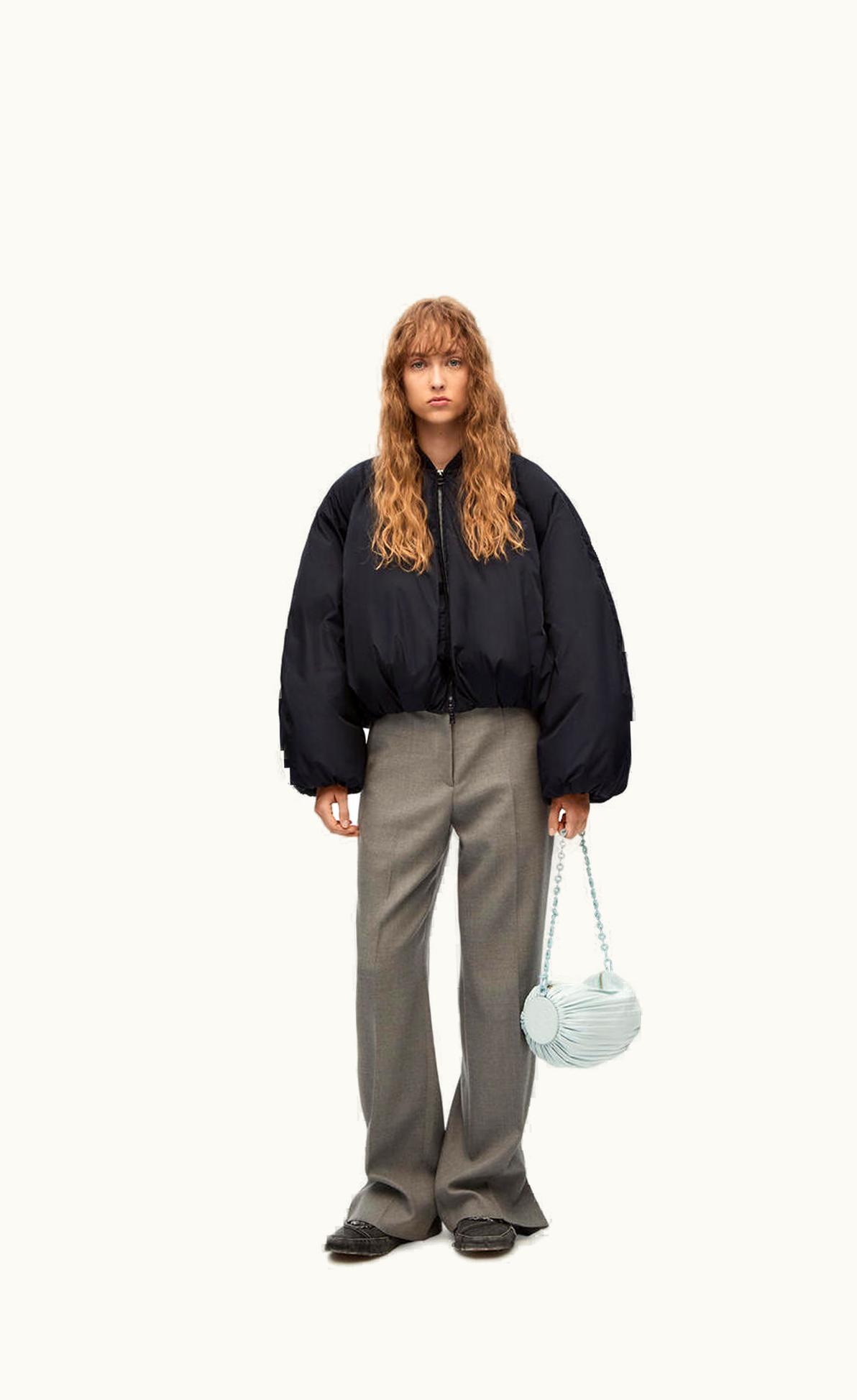 Loewe Padded Bomber Jacket In Nylon