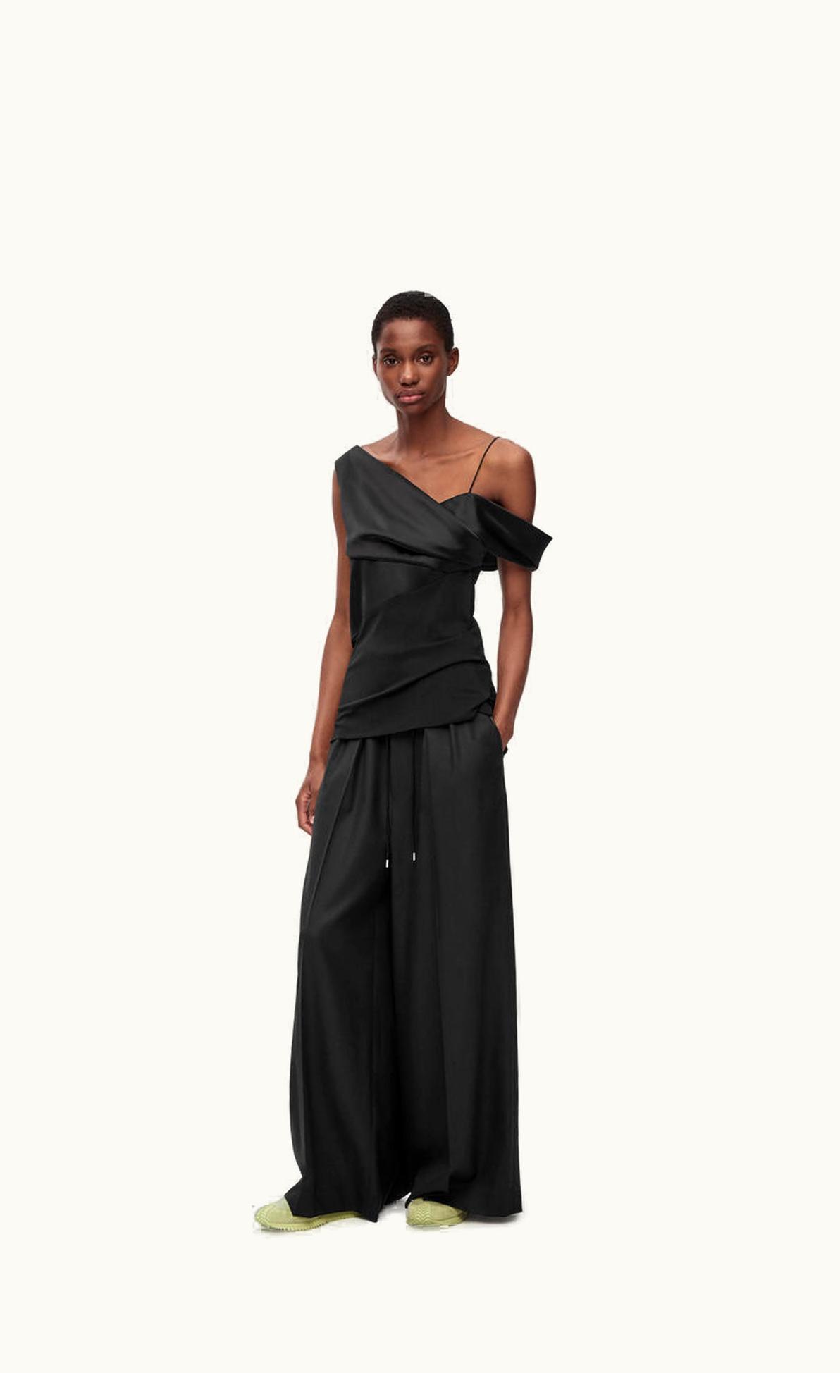 Loewe Drawstring Trousers In Wool