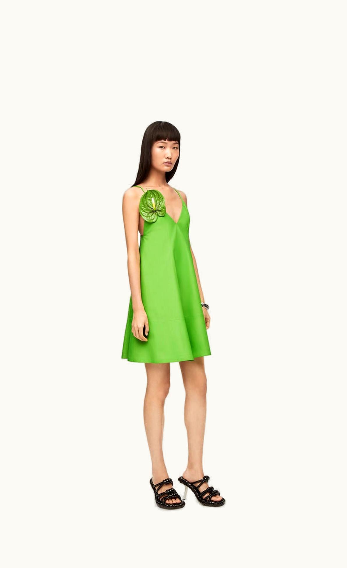 Loewe Anthurium Strappy Dress In Nappa UZ0129701