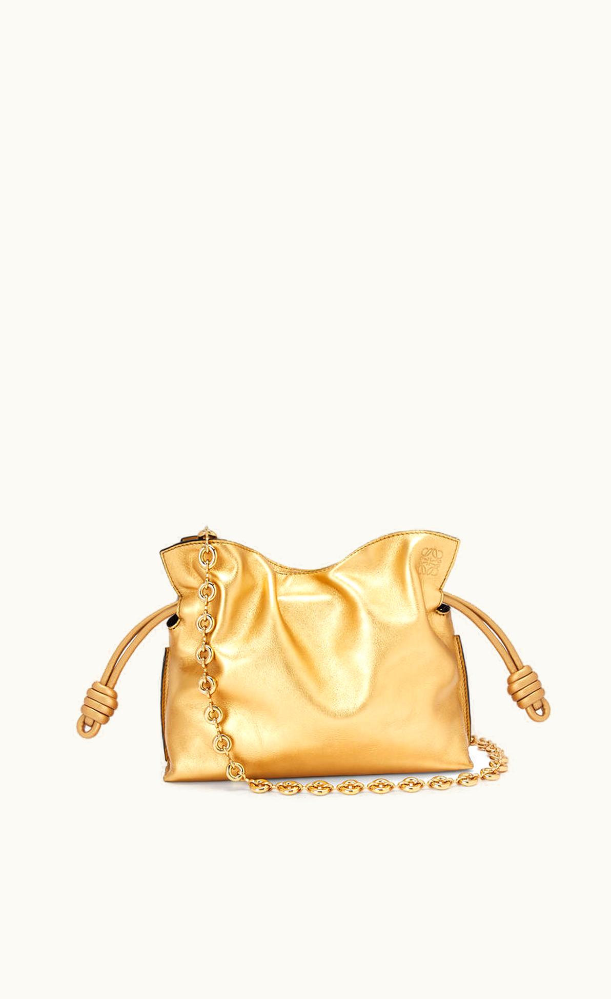 Loewe Mini Flamenco Clutch In Nappa Calfskin With Chain UZ0129702