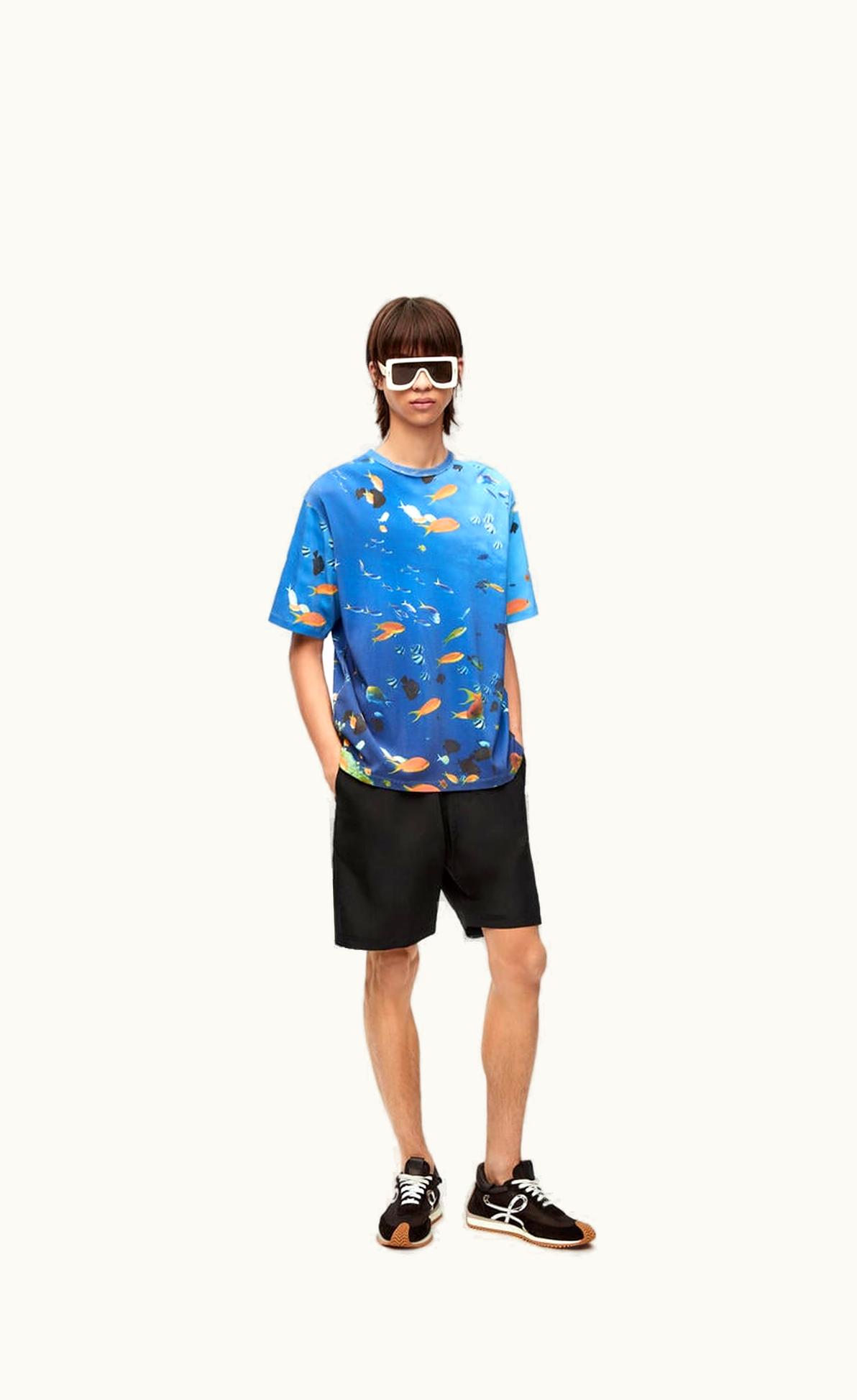 Loewe Drawstring Shorts In Silk And Polyamide UZ0129747