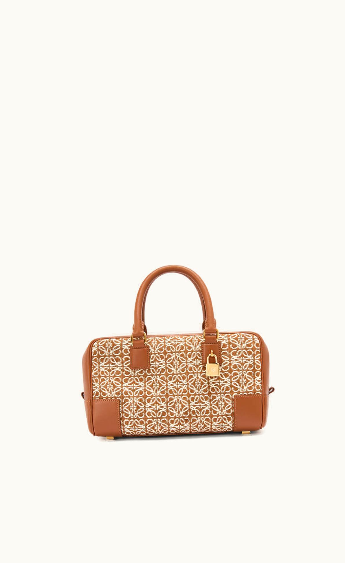 Loewe Amazona 23 In Anagram Jacquard And Calfskin UZ0129772