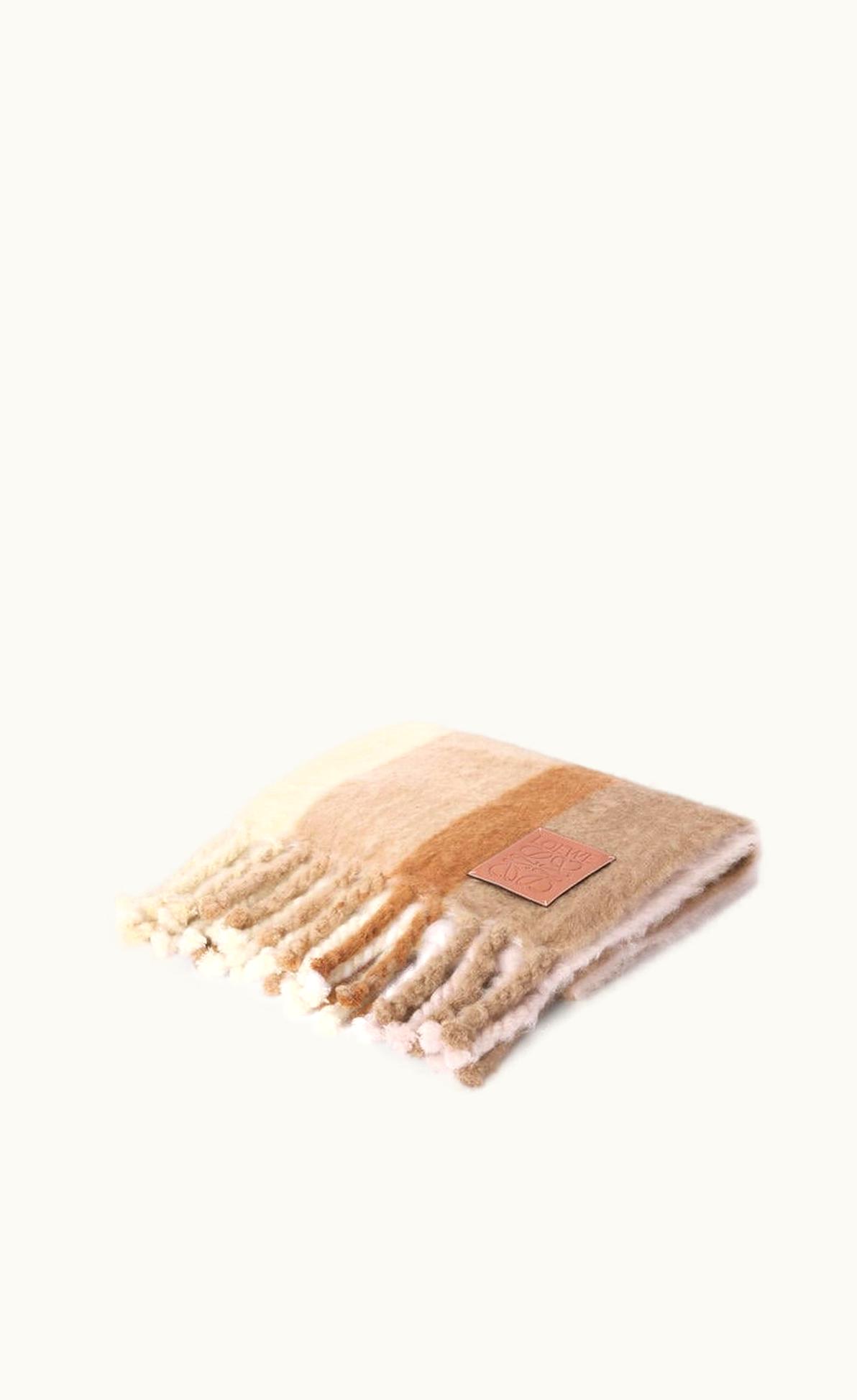 Loewe Stripe Blanket In Mohair And Wool UZ0129775