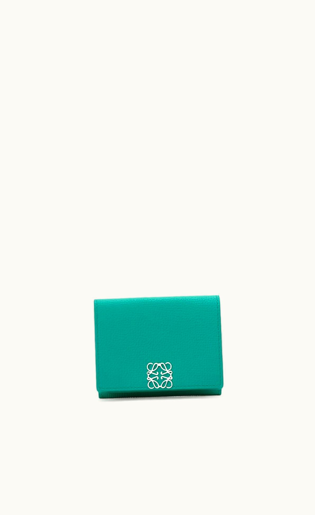 Loewe Anagram Trifold Wallet In Pebble Grain Calfskin UZ0129777