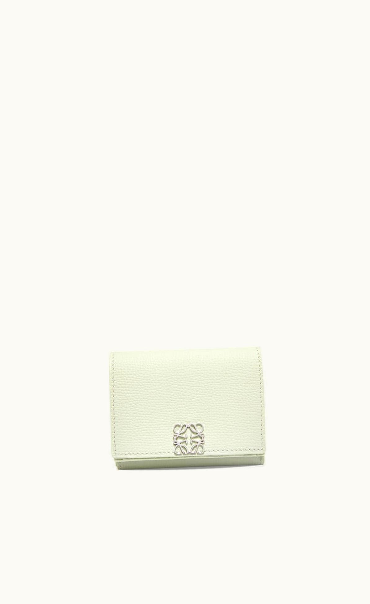 Loewe Anagram Trifold Wallet In Pebble Grain Calfskin UZ0129786