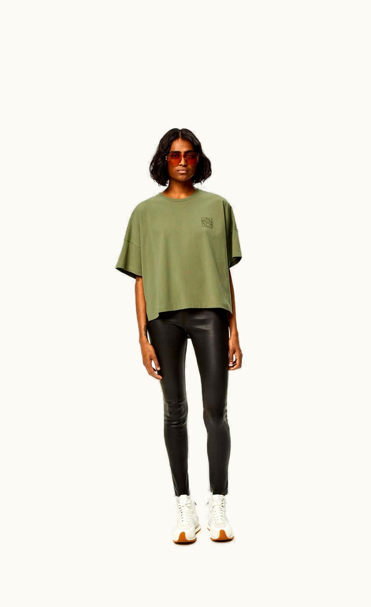 Loewe Short Oversize Anagram T-Shirt In Cotton UZ0129827