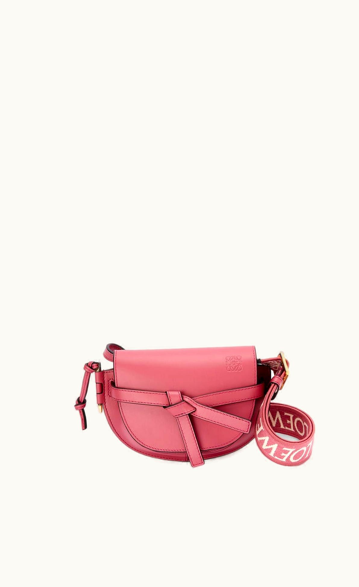 Loewe Mini Gate Dual Bag In Soft Calfskin And Jacquard UZ0129841