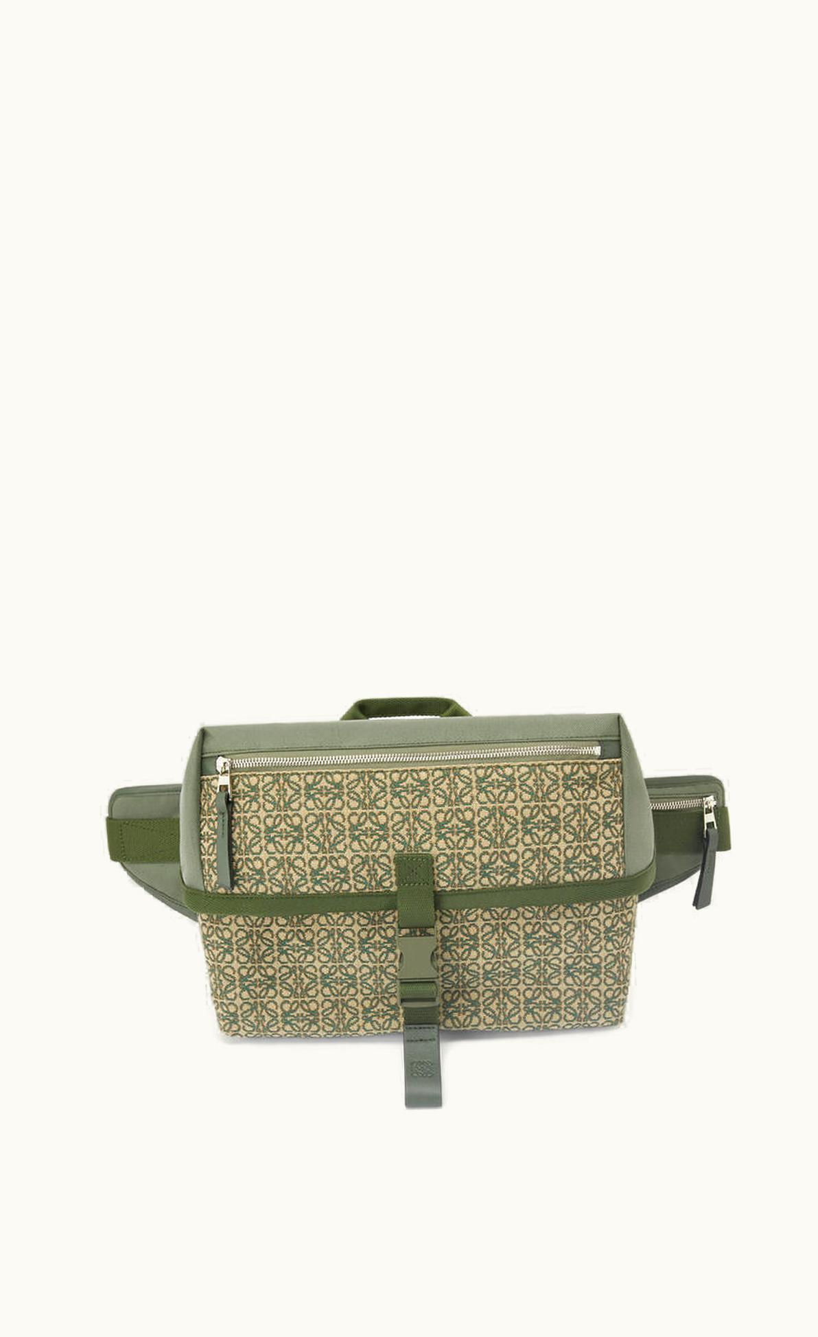 Loewe Postman Sling In Anagram Jacquard And Canvas