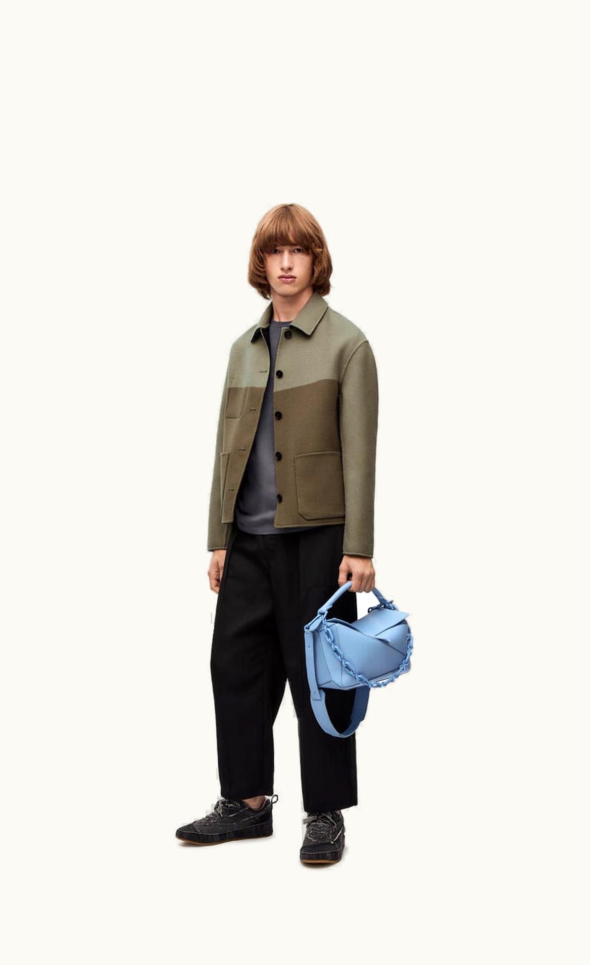 Loewe Reversible Workwear Jacket In Wool, Cashmere And Silk UZ0129993
