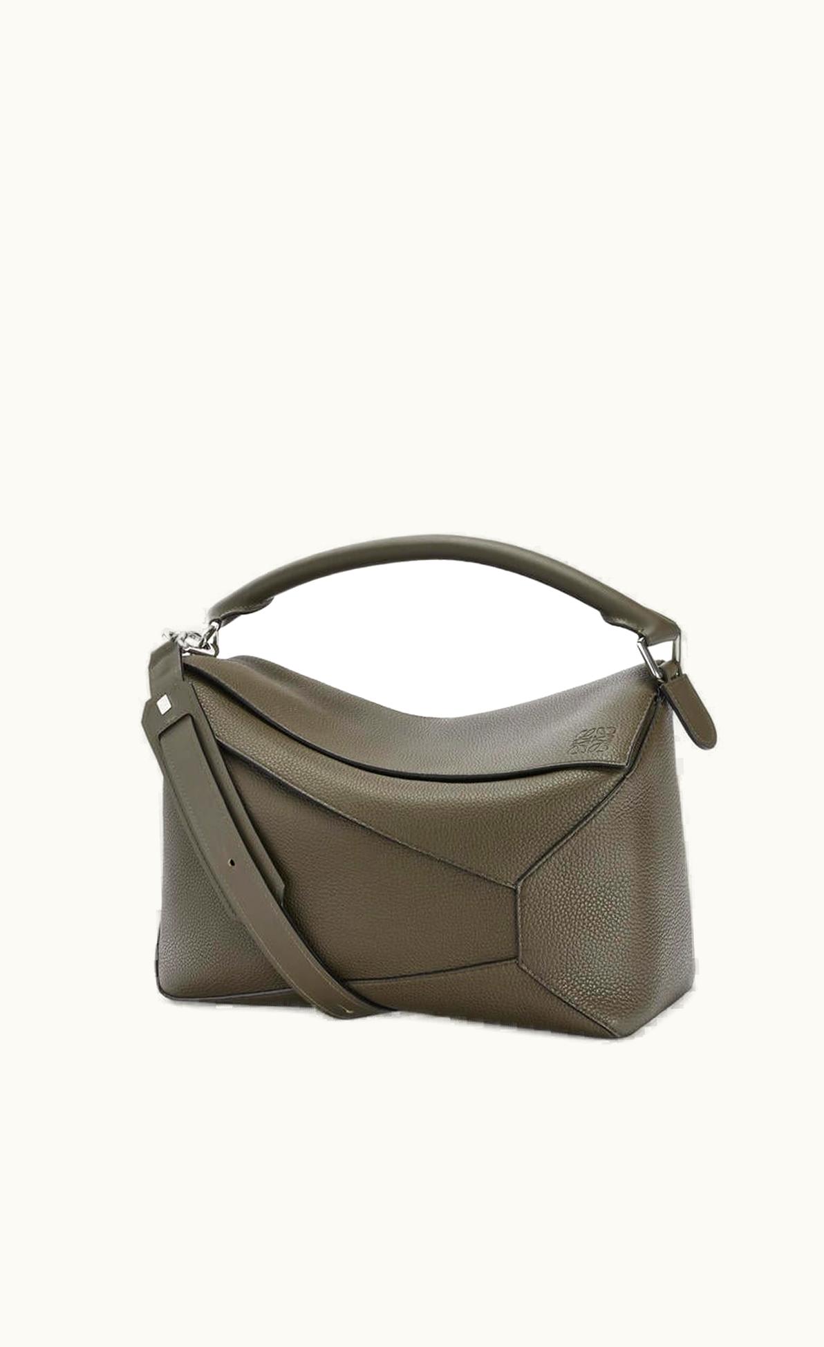 Loewe Large Puzzle Edge Bag In Grained Calfskin UZ0130065
