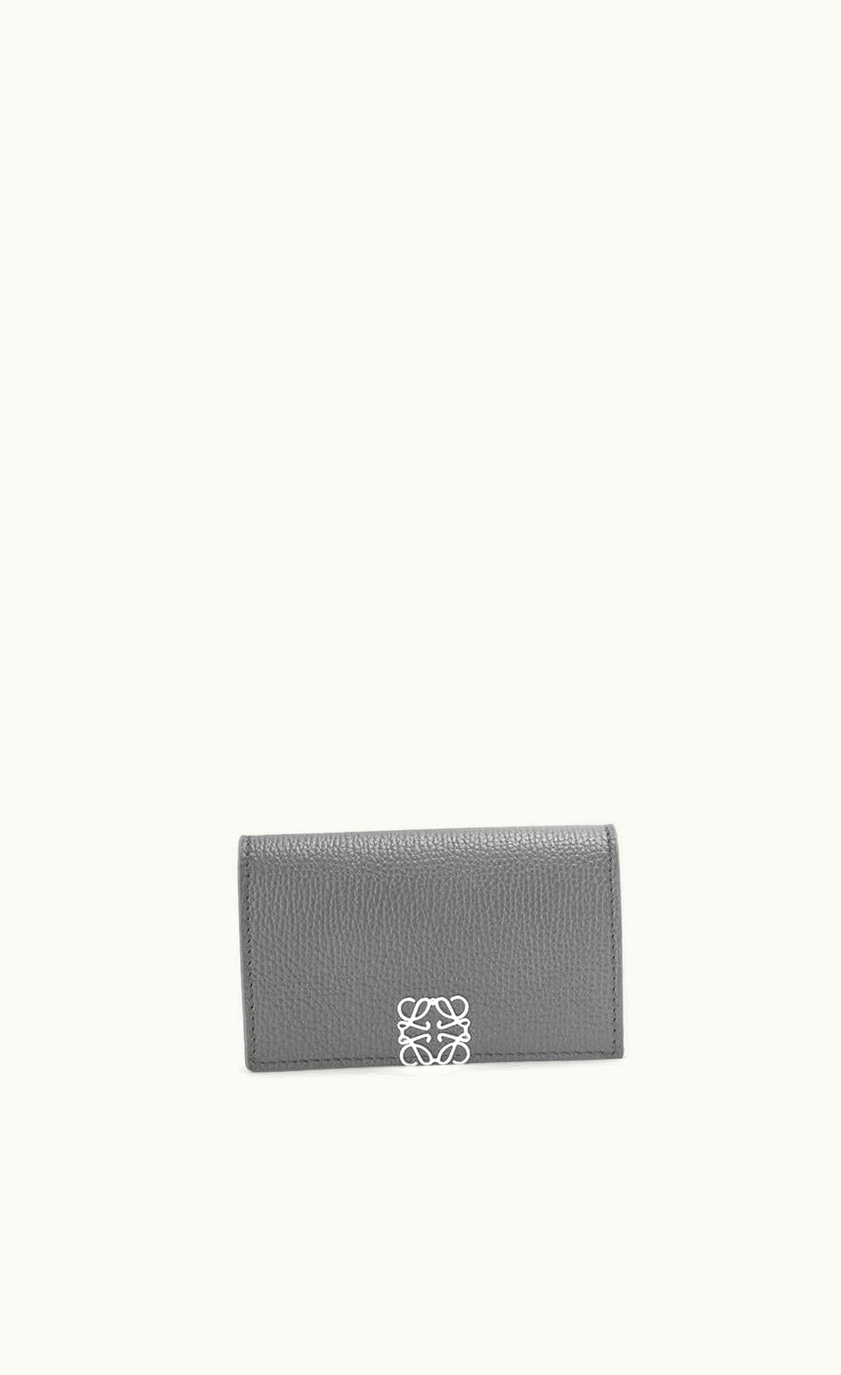 Loewe Anagram Business Cardholder In Pebble Grain Calfskin UZ0130083