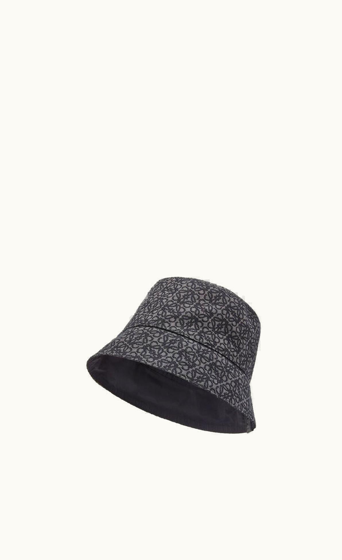 Loewe Reversible Bucket Hat In Anagram Jacquard And Nylon UZ0130176