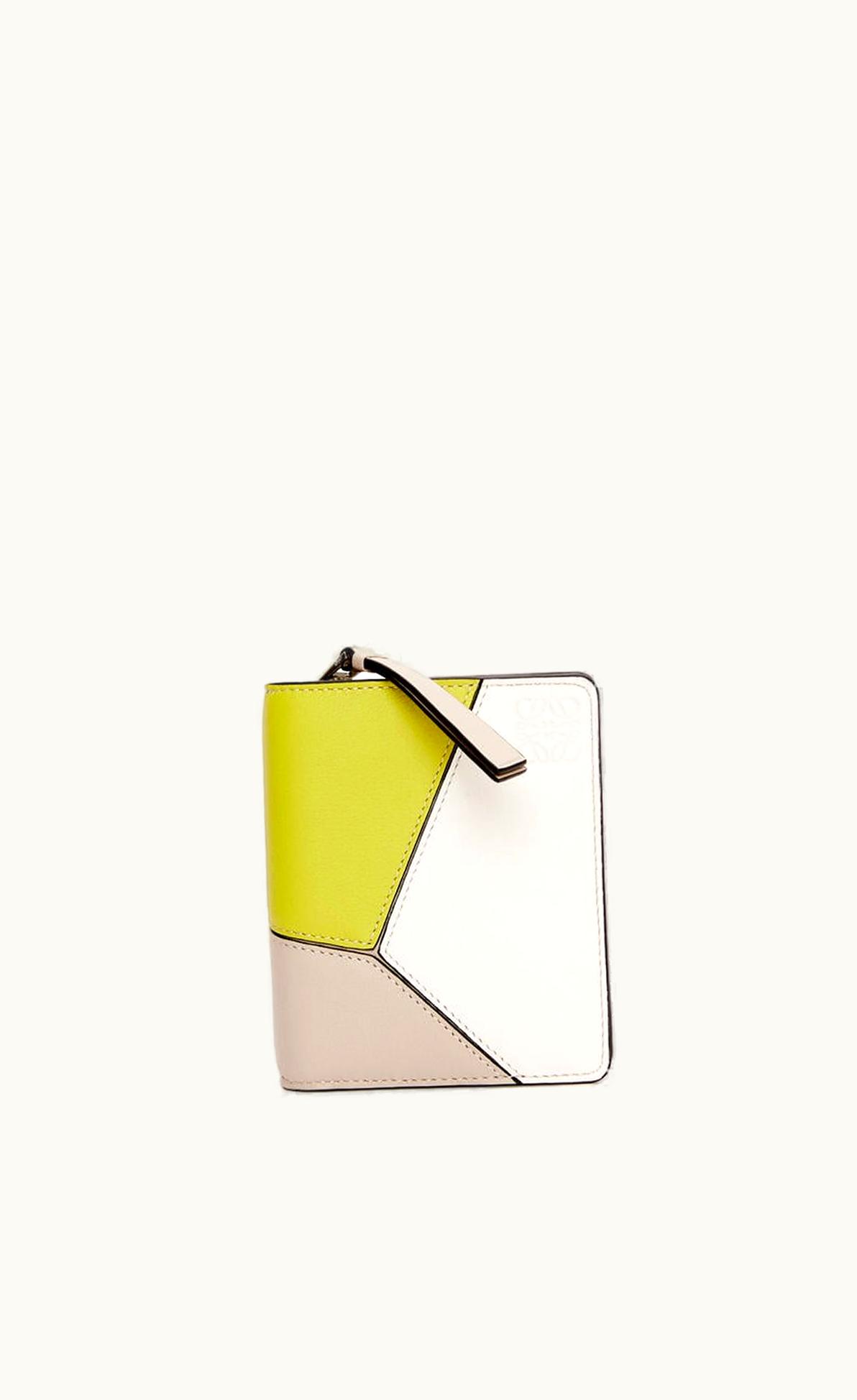 Loewe Puzzle Compact Zip Wallet In Classic Calfskin UZ0130201