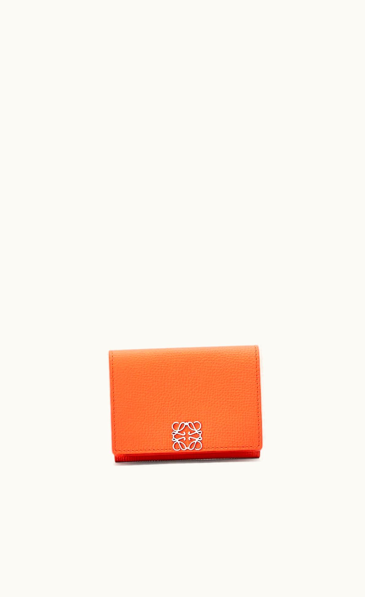 Loewe Anagram Trifold Wallet In Pebble Grain Calfskin UZ0130213