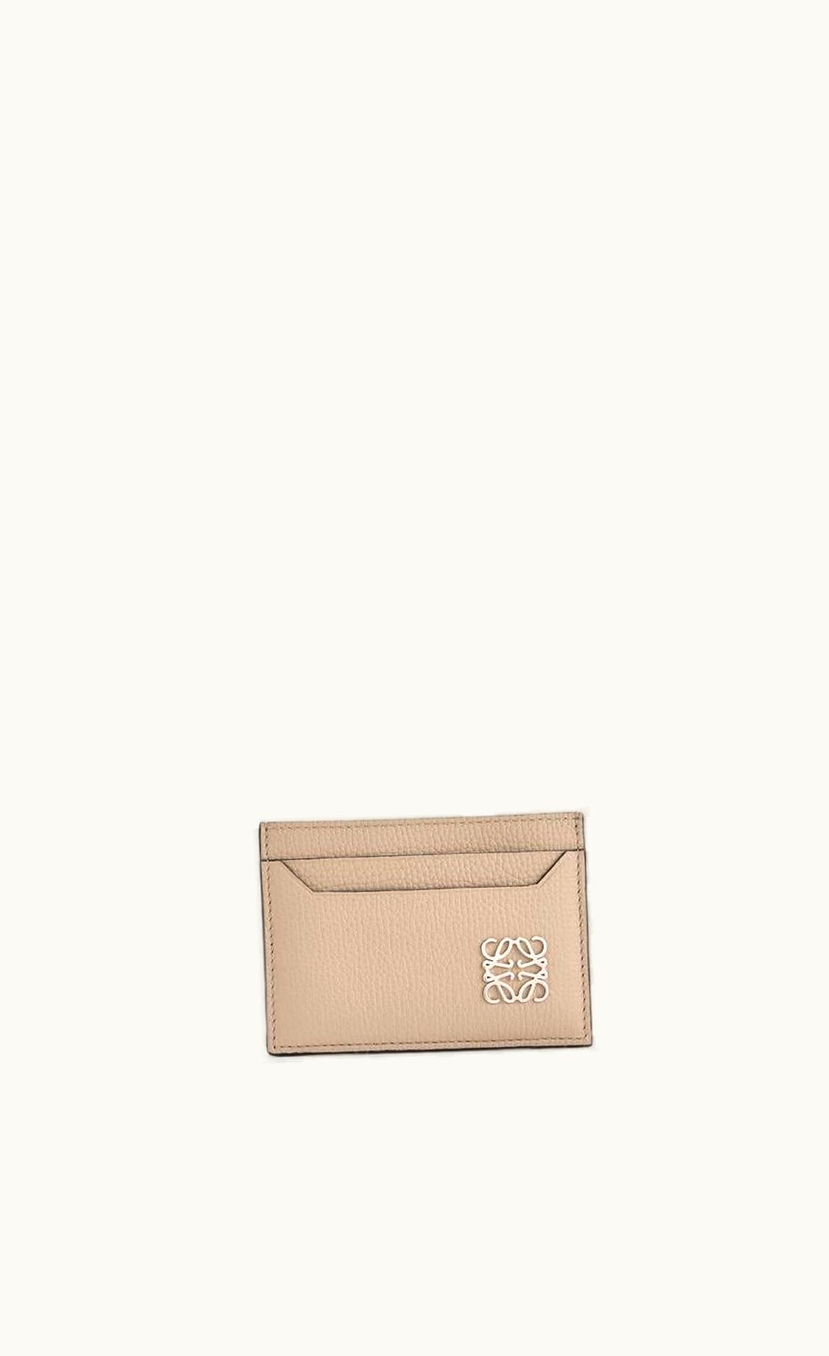 Loewe Anagram Plain Cardholder In Pebble Grain Calfskin UZ0130241