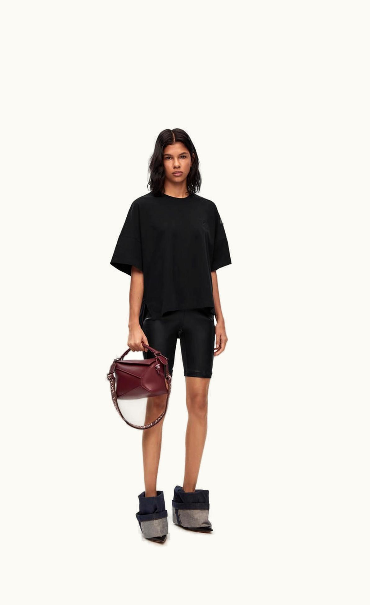 Loewe Short Oversize Anagram T-Shirt In Cotton UZ0130282