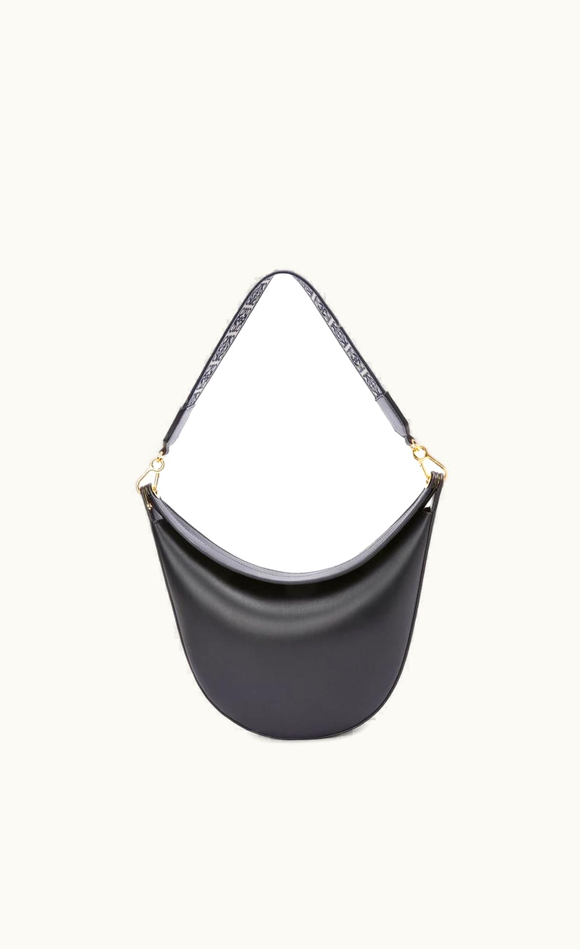 Loewe Luna Bag In Satin Calfskin And Jacquard UZ0130296