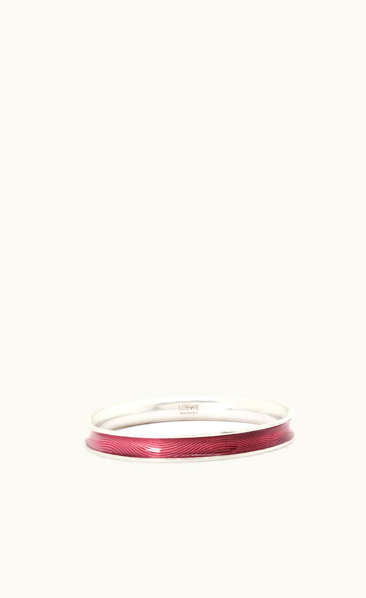 Loewe Wave Bangle In Sterling Silver And Enamel UZ0130312