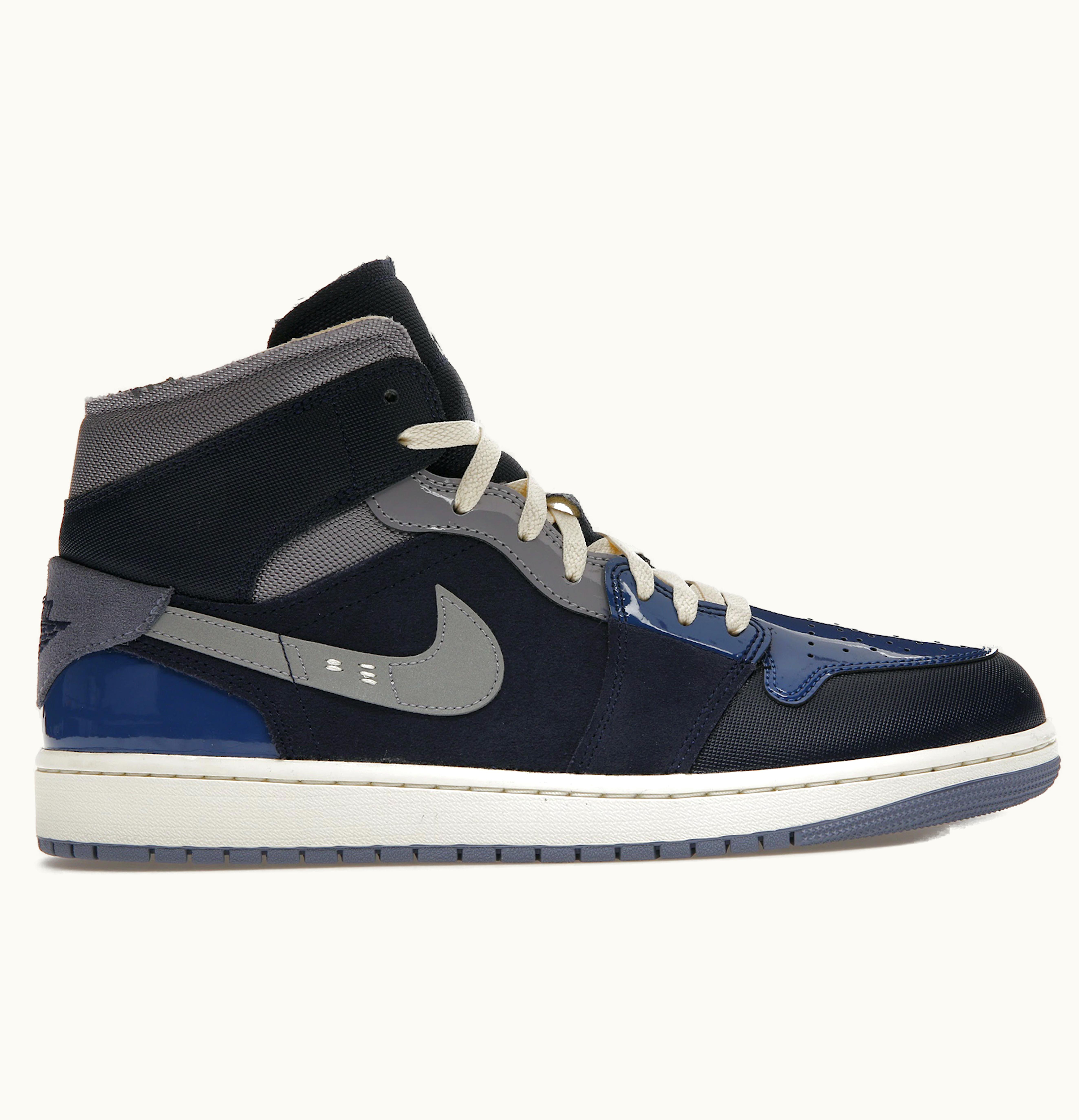 Jordan Air Jordan 1 Mid SE Craft Obsidian French Blue Ashen Slate White