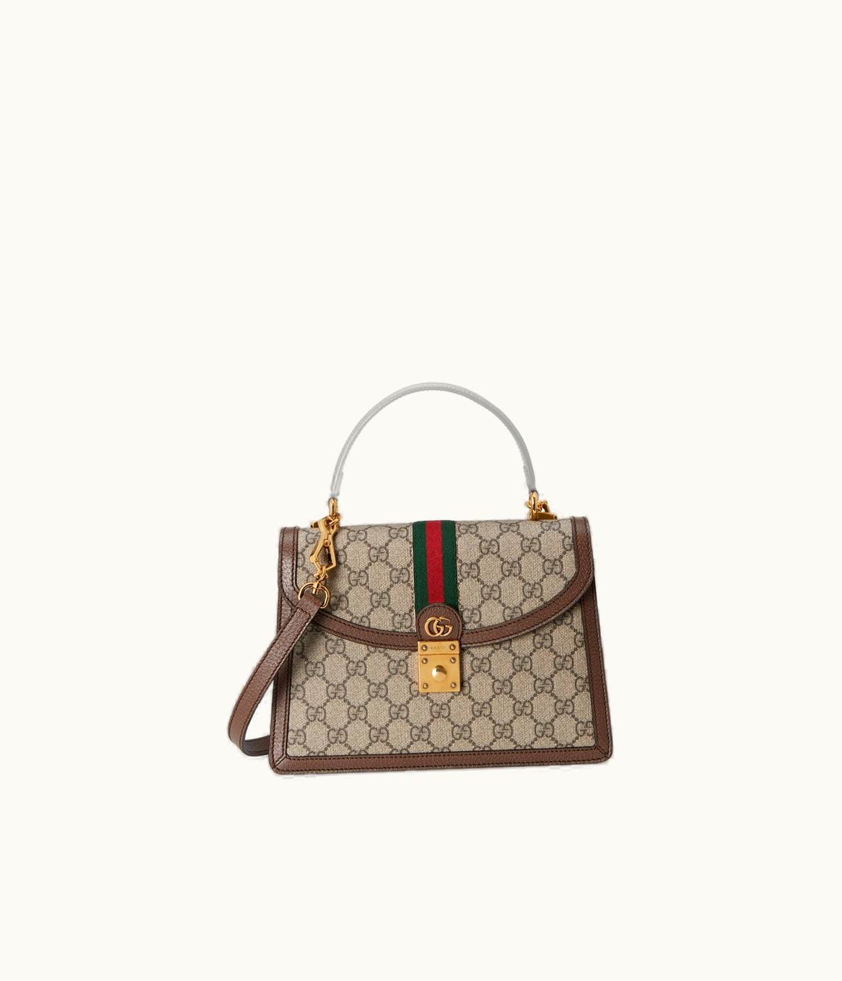 Gucci Ophidia Small Top Handle Bag With Web