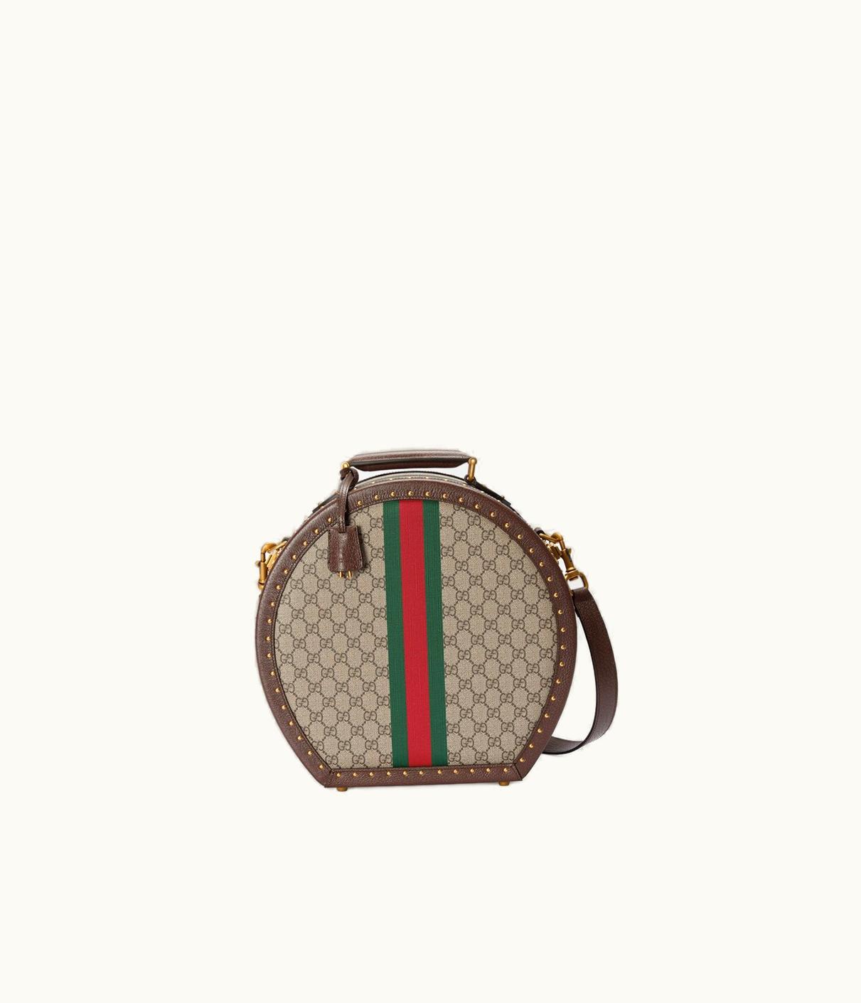 Gucci Savoy Small Hat Case With Web