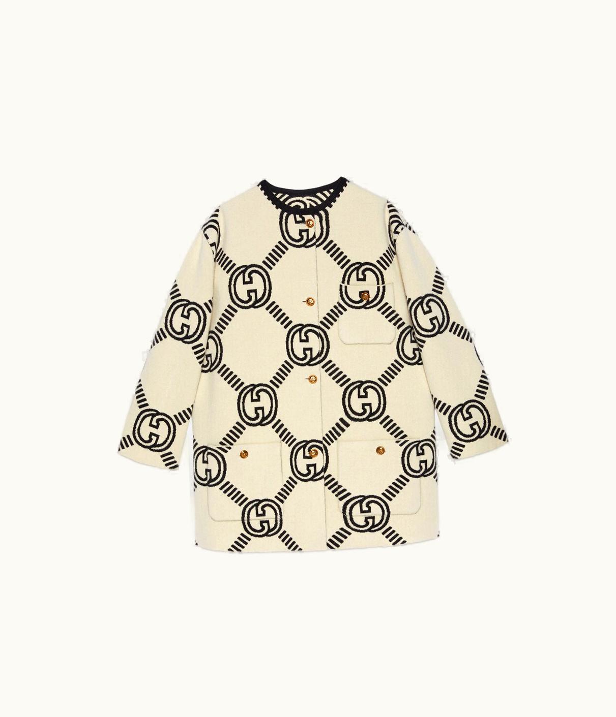 Gucci Reversible Interlocking G Wool Cardigan UZ0135262