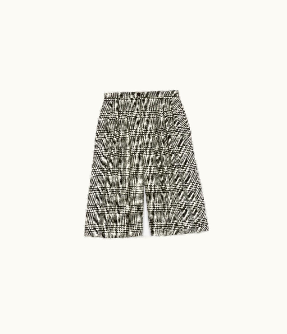 Gucci Prince Of Wales Check Pleated Skirt