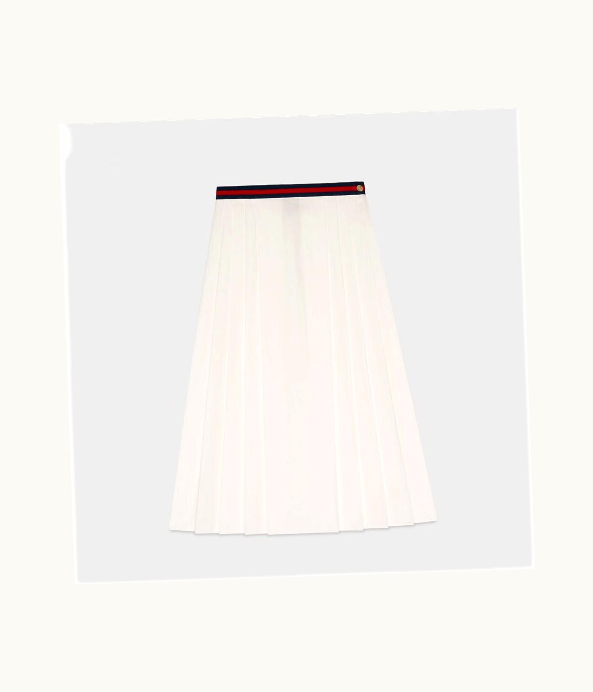 Gucci Heavy Cotton Poplin Skirt UZ0135326