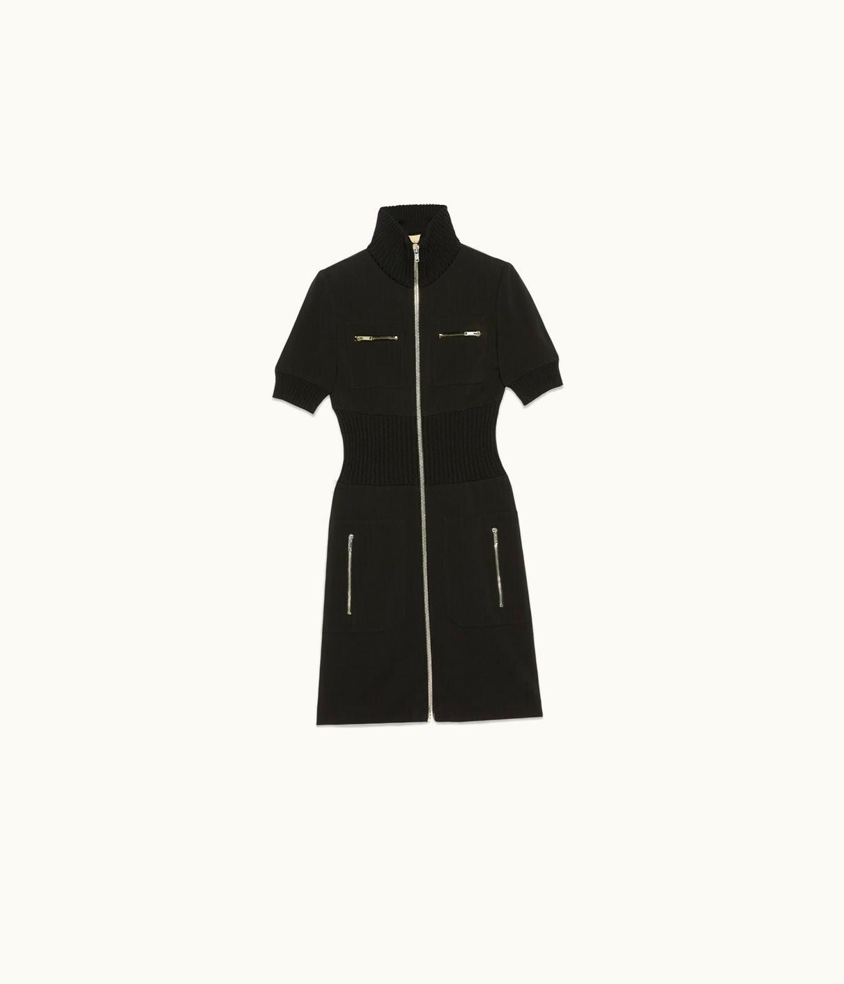 Gucci Wool Dress With Zip Details