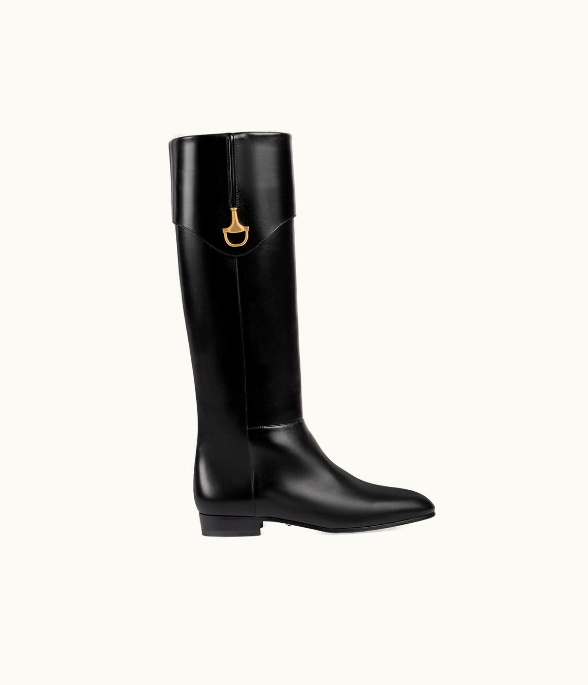 Gucci Women's Flat Boot With Half Horsebit