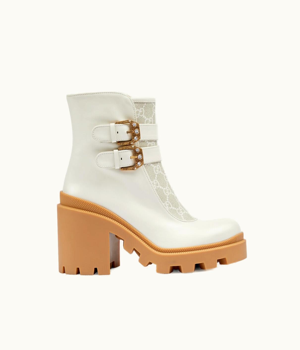 Gucci Gucci Women's GG Ankle Boot With Buckles UZ0135724