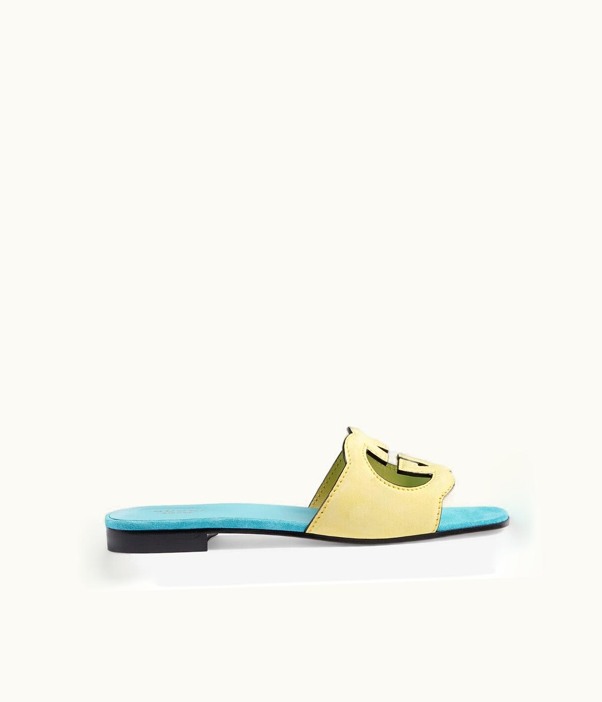 Gucci Gucci Women's Interlocking G Cut-Out Slide Sandal UZ0135747
