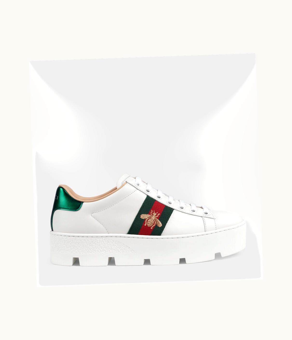 Gucci Gucci Women's Ace Embroidered Platform Sneaker