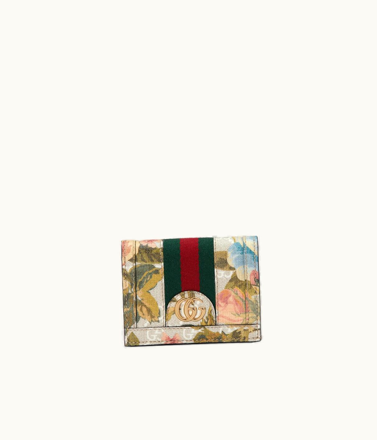 Gucci Gucci Ophidia GG Flora Card Case Wallet