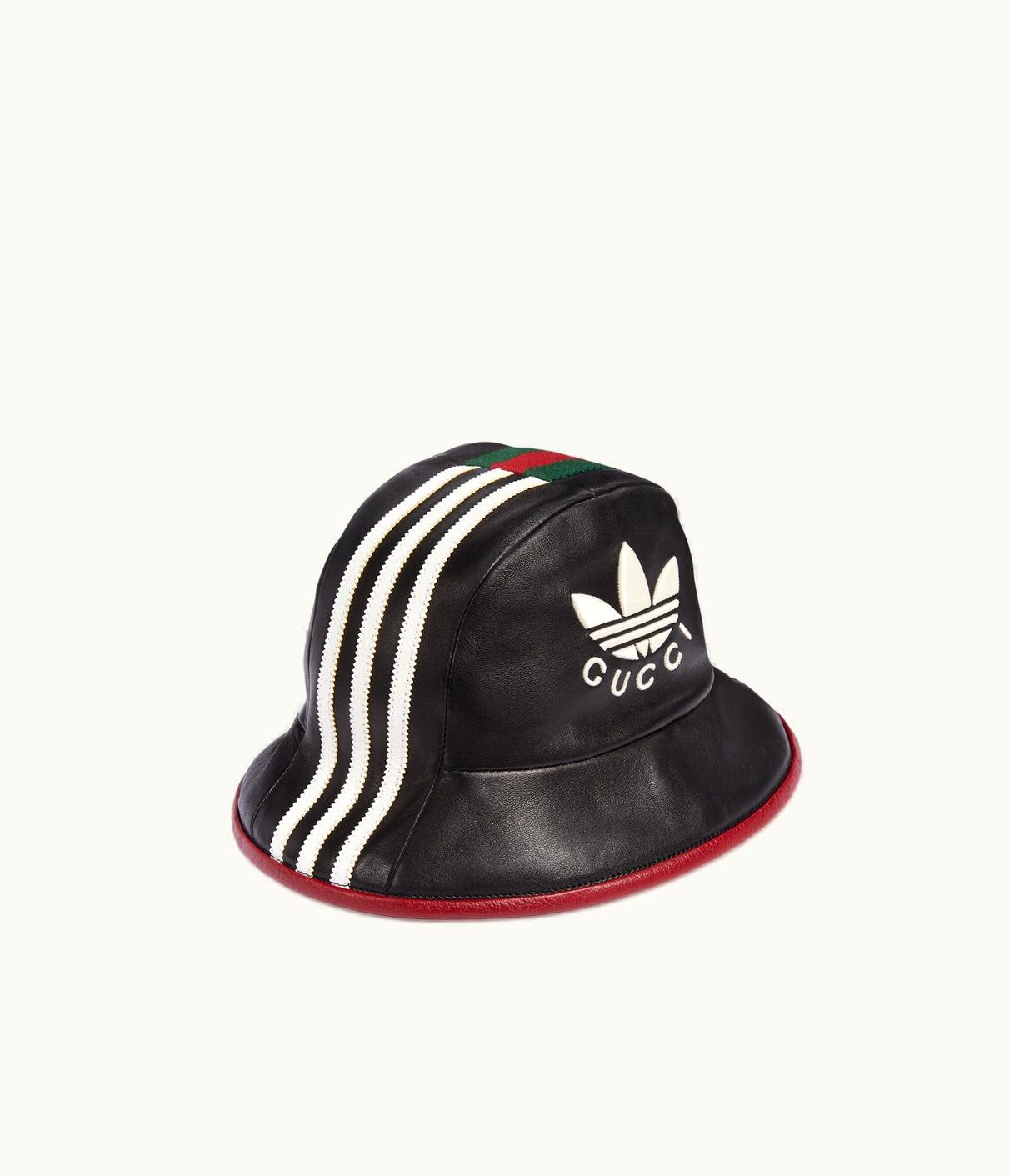 Gucci Gucci Adidas X Gucci Leather Fedora Hat