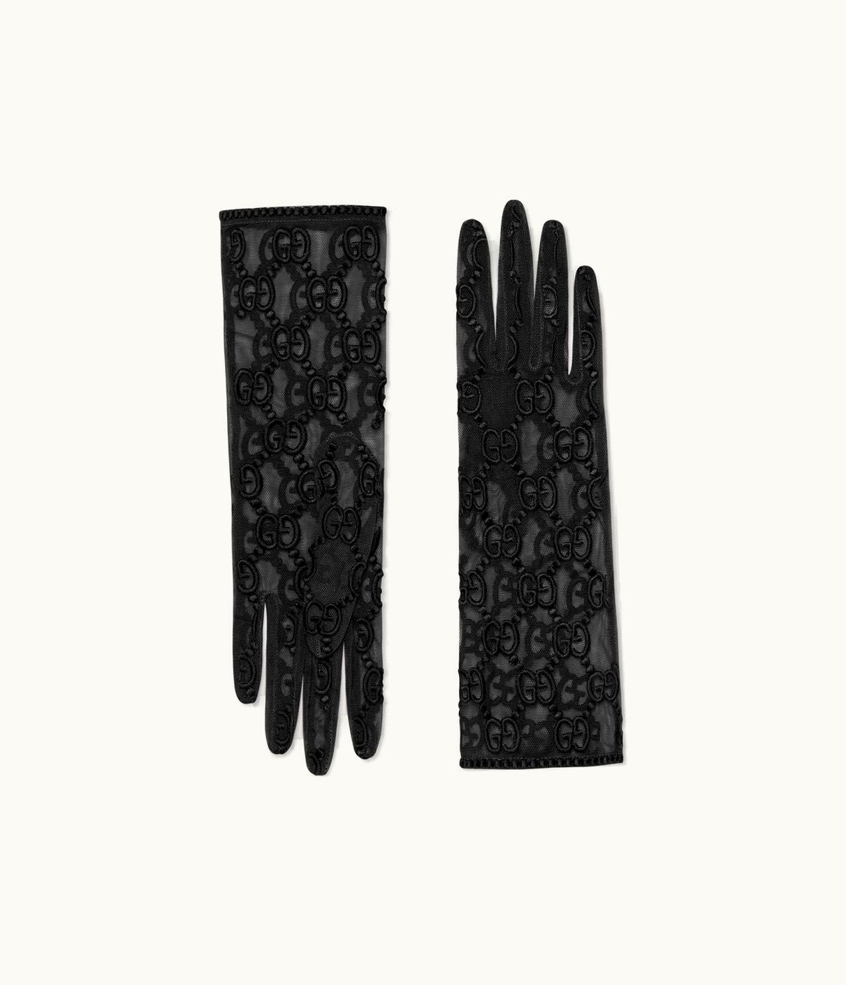 Gucci Gucci Tulle Gloves With GG Motif