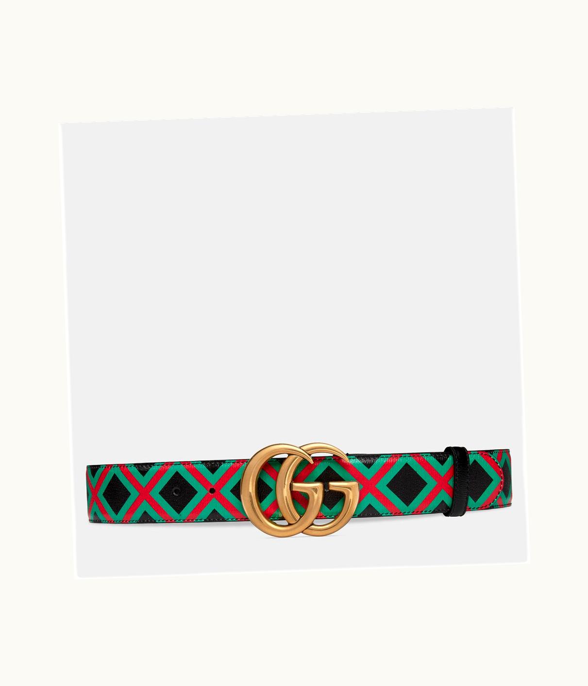 Gucci Gucci Criss-Cross Belt With Double G