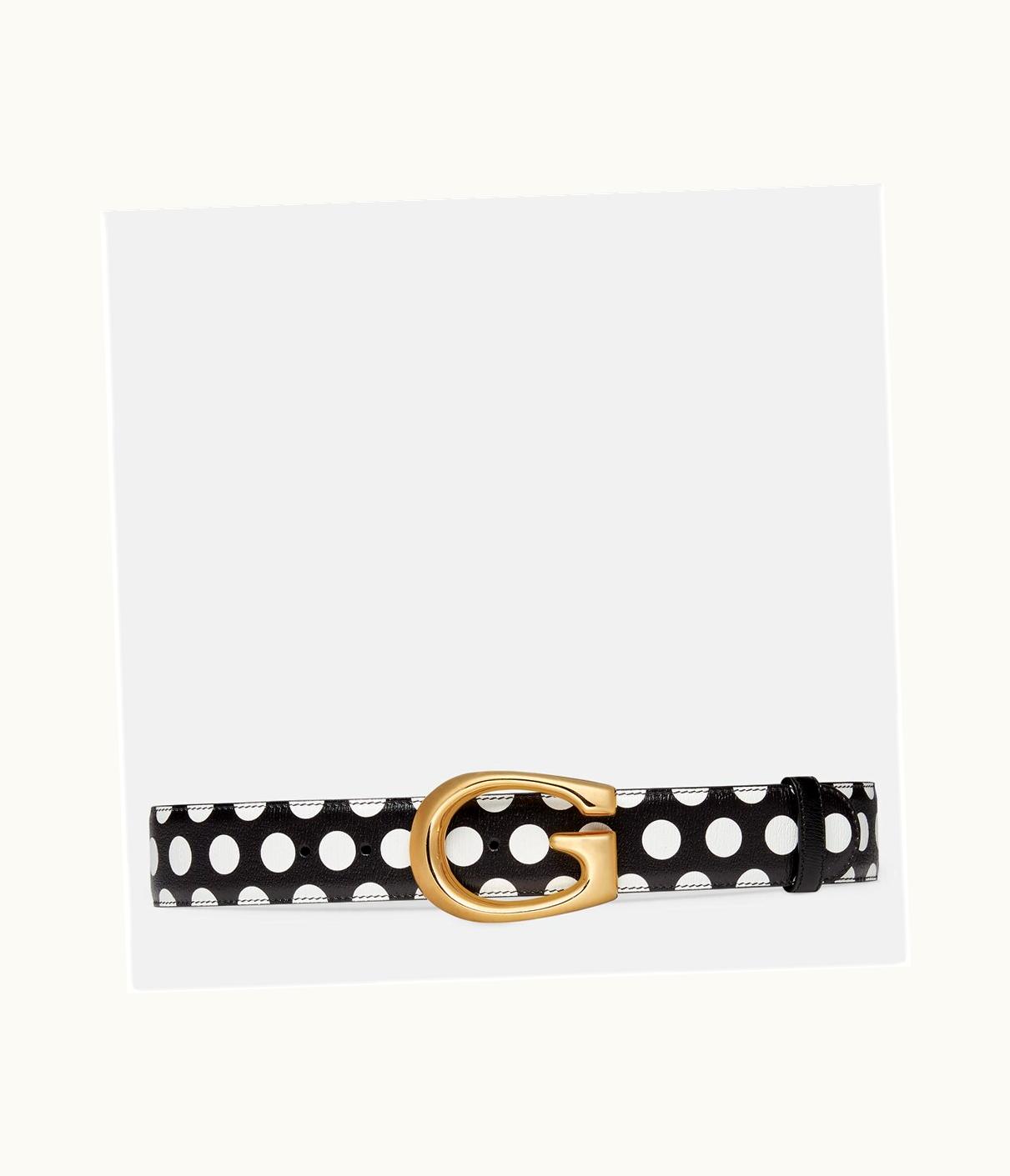 Gucci Gucci Polka-Dot Belt With G Buckle