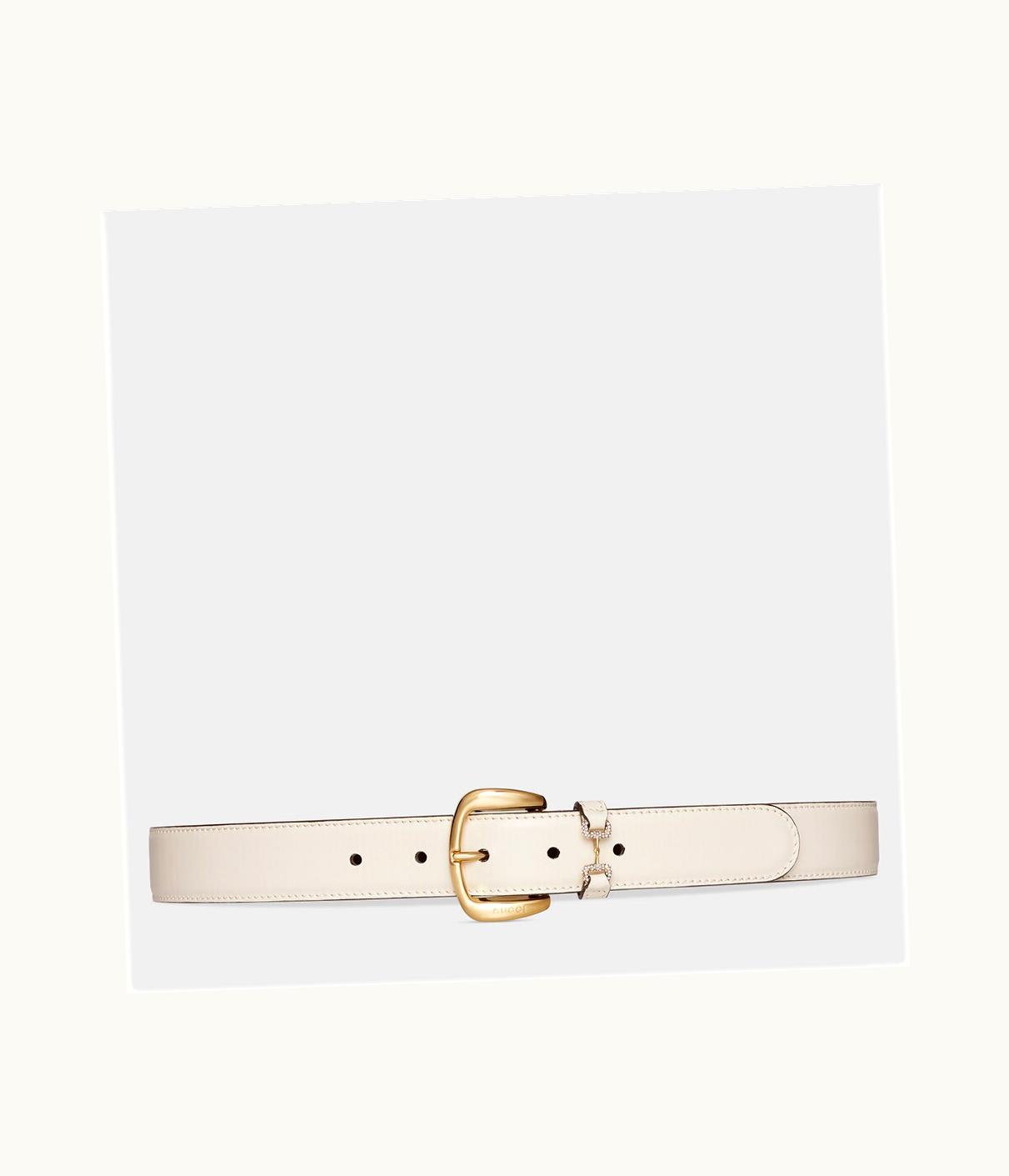 Gucci Gucci Belt With Crystal Horsebit UZ0136294