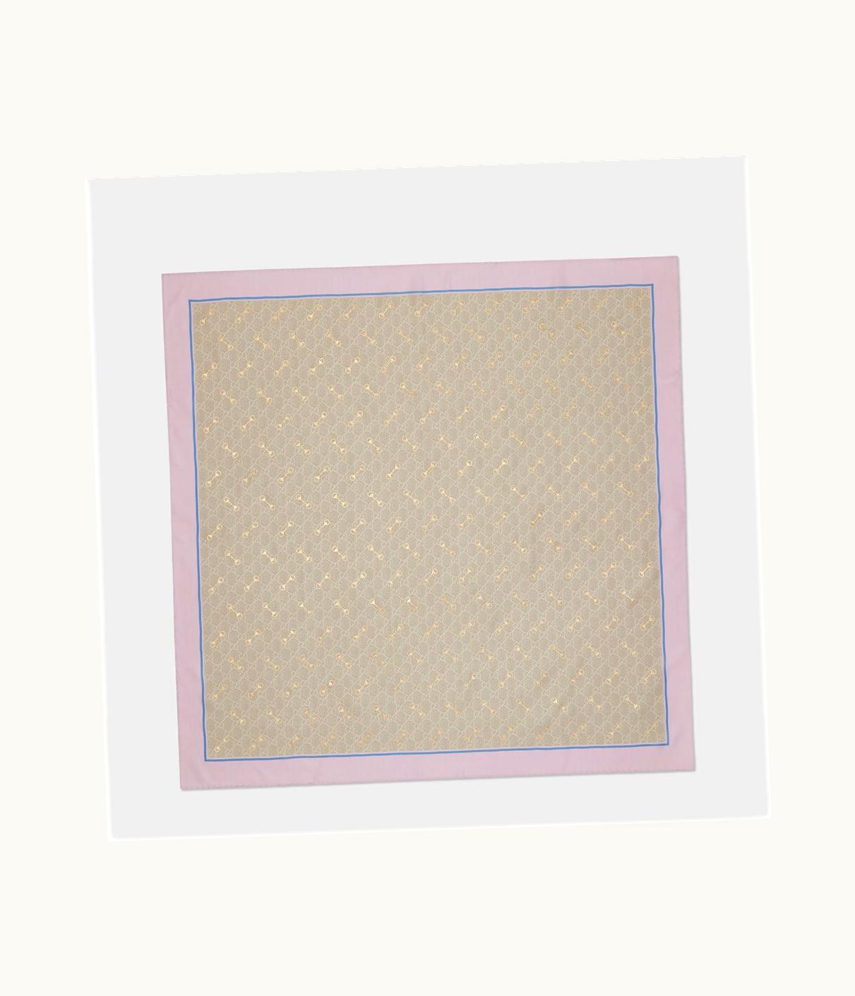 Gucci Gucci GG Print With Horsebit Silk Carré UZ0136336
