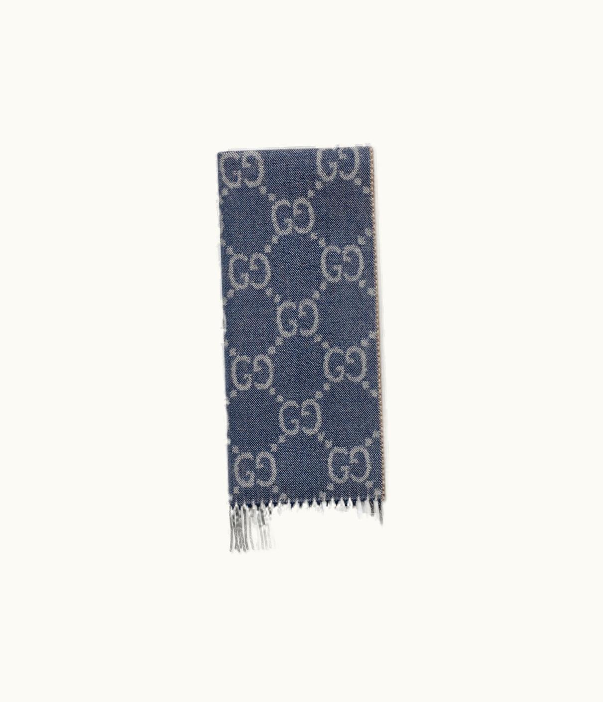 Gucci Gucci GG Jacquard Knit Scarf With Tassels
