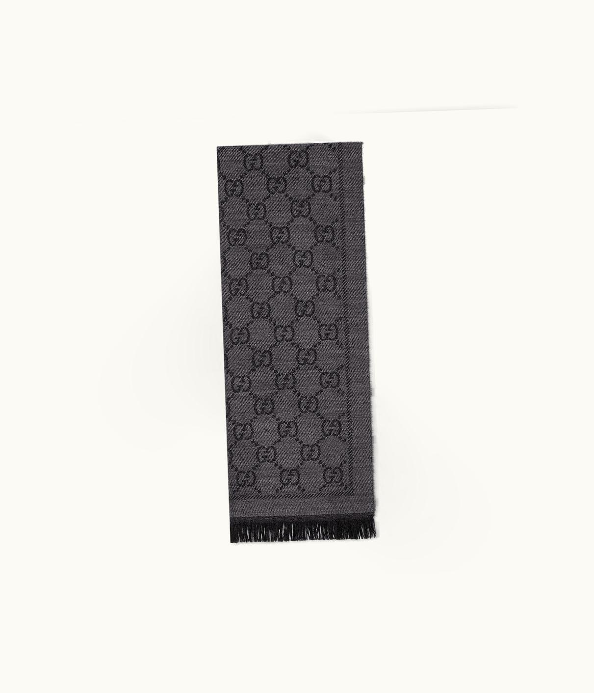 Gucci Gucci GG Jacquard Pattern Knitted Scarf