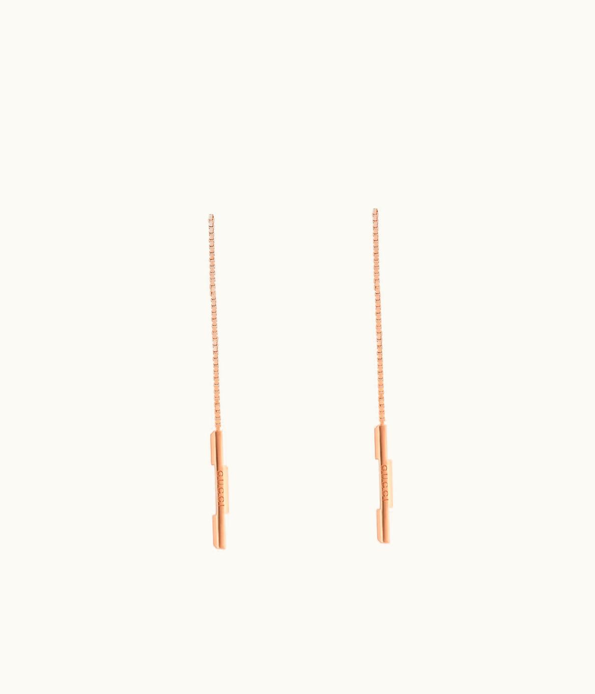 Gucci Gucci Link To Love Chain Earrings With 'Gucci' Bar UZ0136418