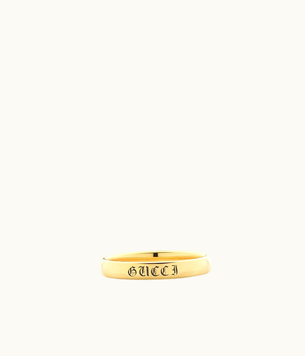 Gucci Gucci Promises 18k Yellow Gold Ring 3mm