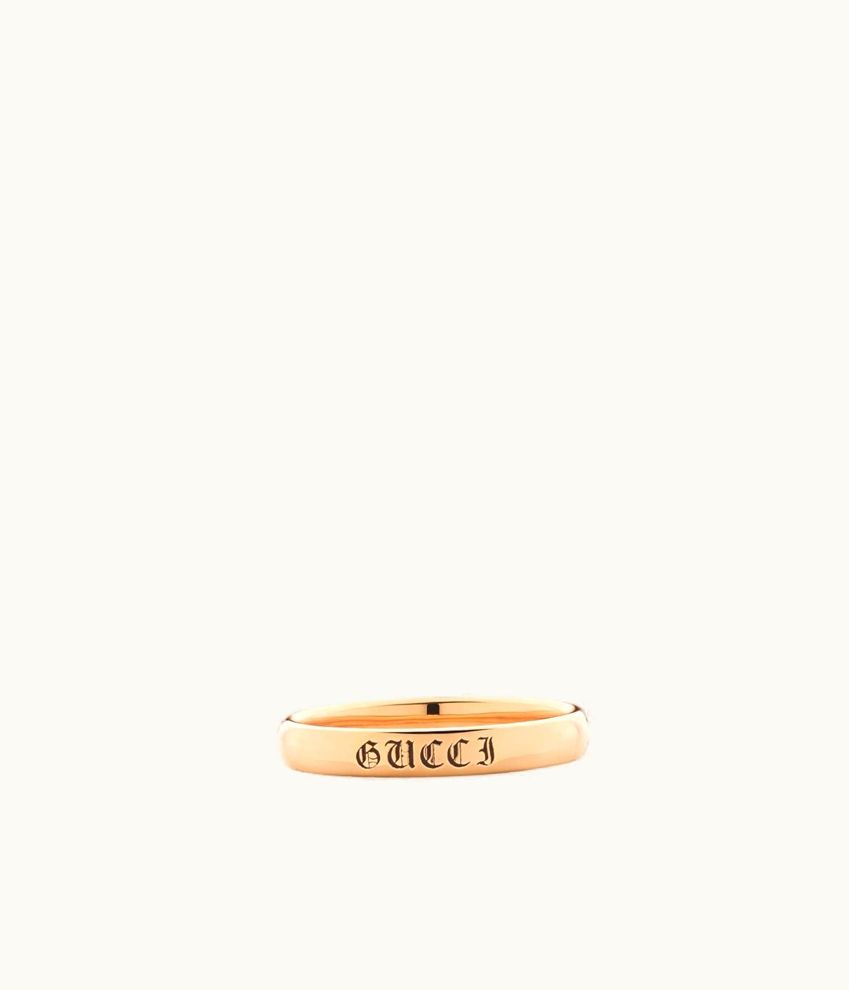 Gucci Gucci Promises 18k Rose Gold Ring 3mm