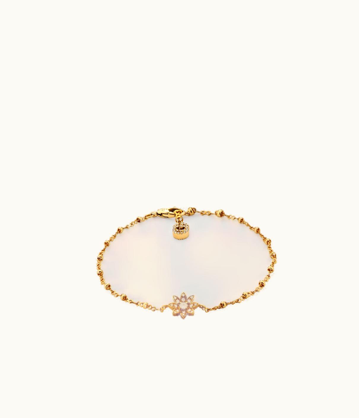 Gucci Gucci Flora 18k Bracelet With Diamonds UZ0136429