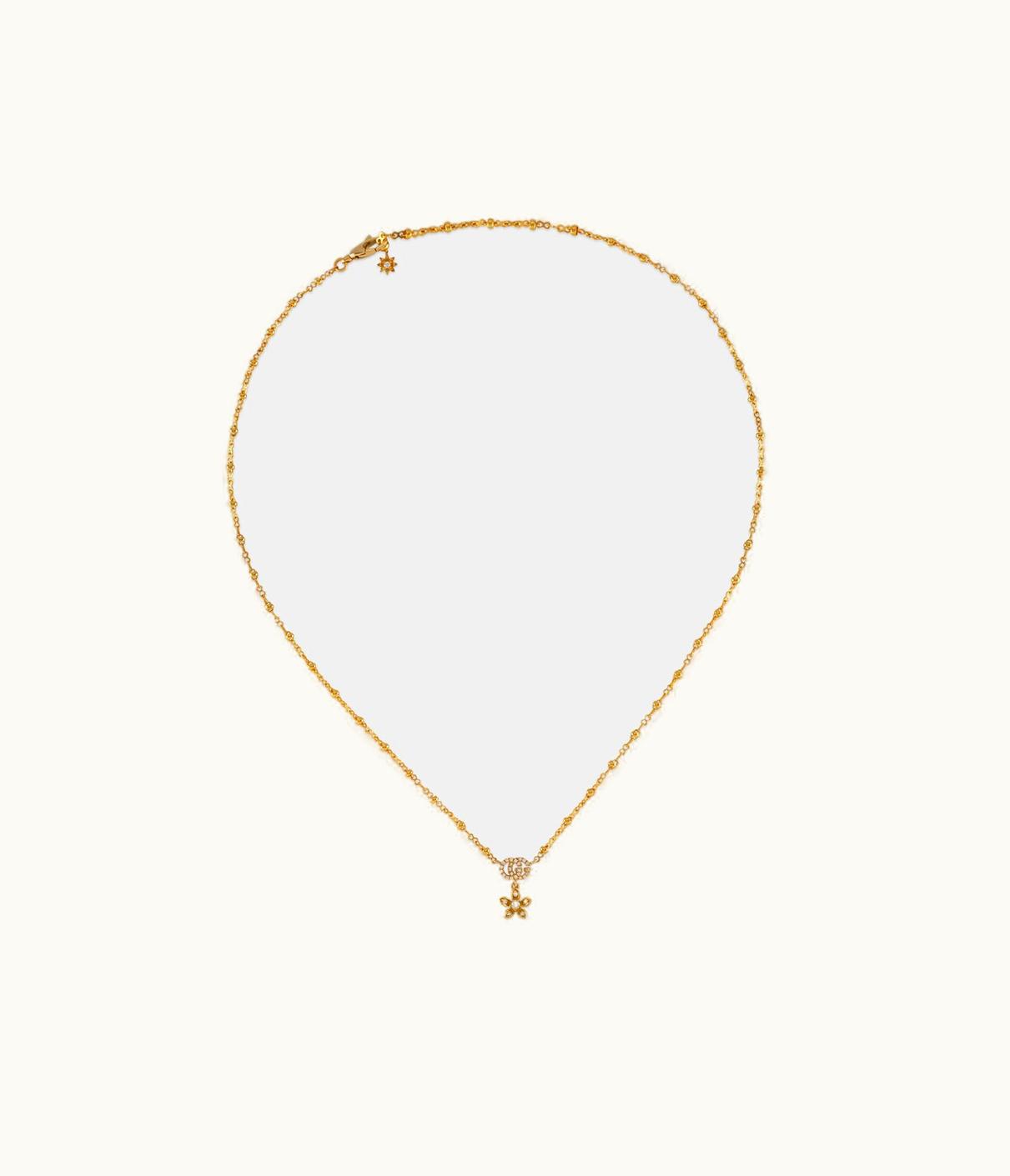 Gucci Gucci Flora 18k Necklace With Diamonds UZ0136430