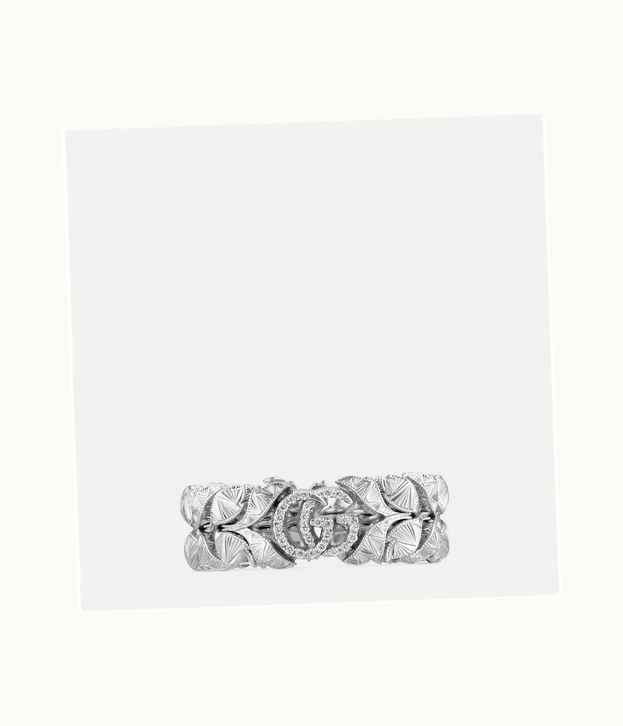 Gucci Gucci Flora 18k Ring With Double G