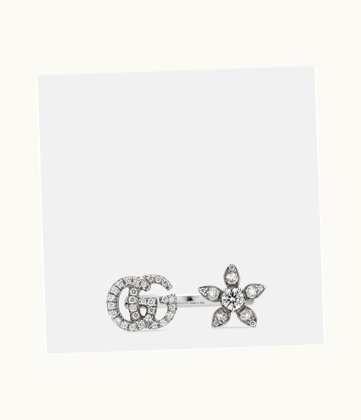 Gucci Gucci Flora 18k Ring With Diamonds UZ0136455